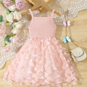 Baby's Butterfly  Sleeveless Princess Dress