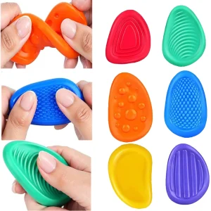 1Set Soft Worry Stone Fidget Toy